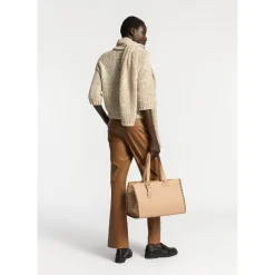 Xandres Pull en grosse maille avec fil doré-Femme Pulls & Cardigans