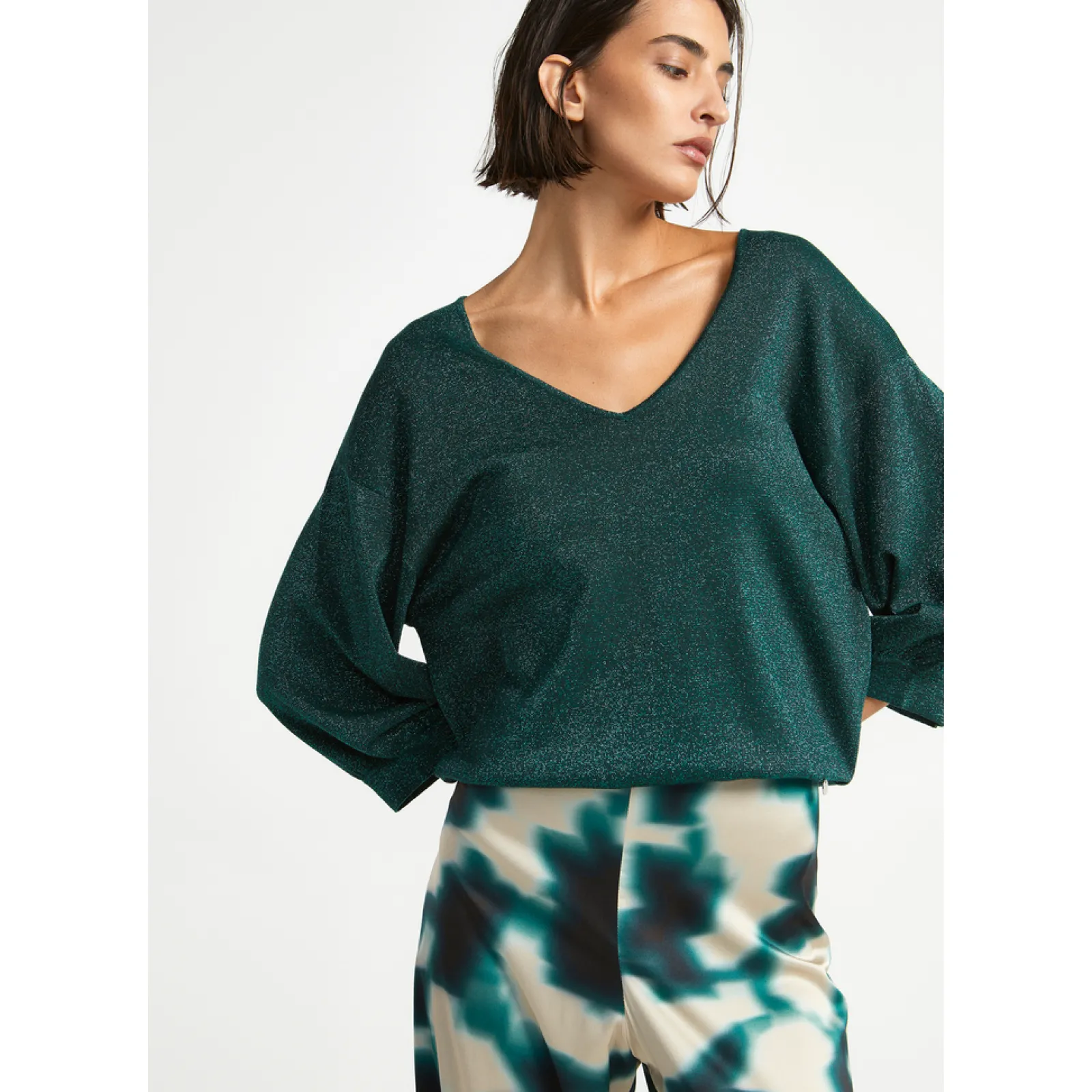 Xandres Pull en lurex-Femme Pulls & Cardigans