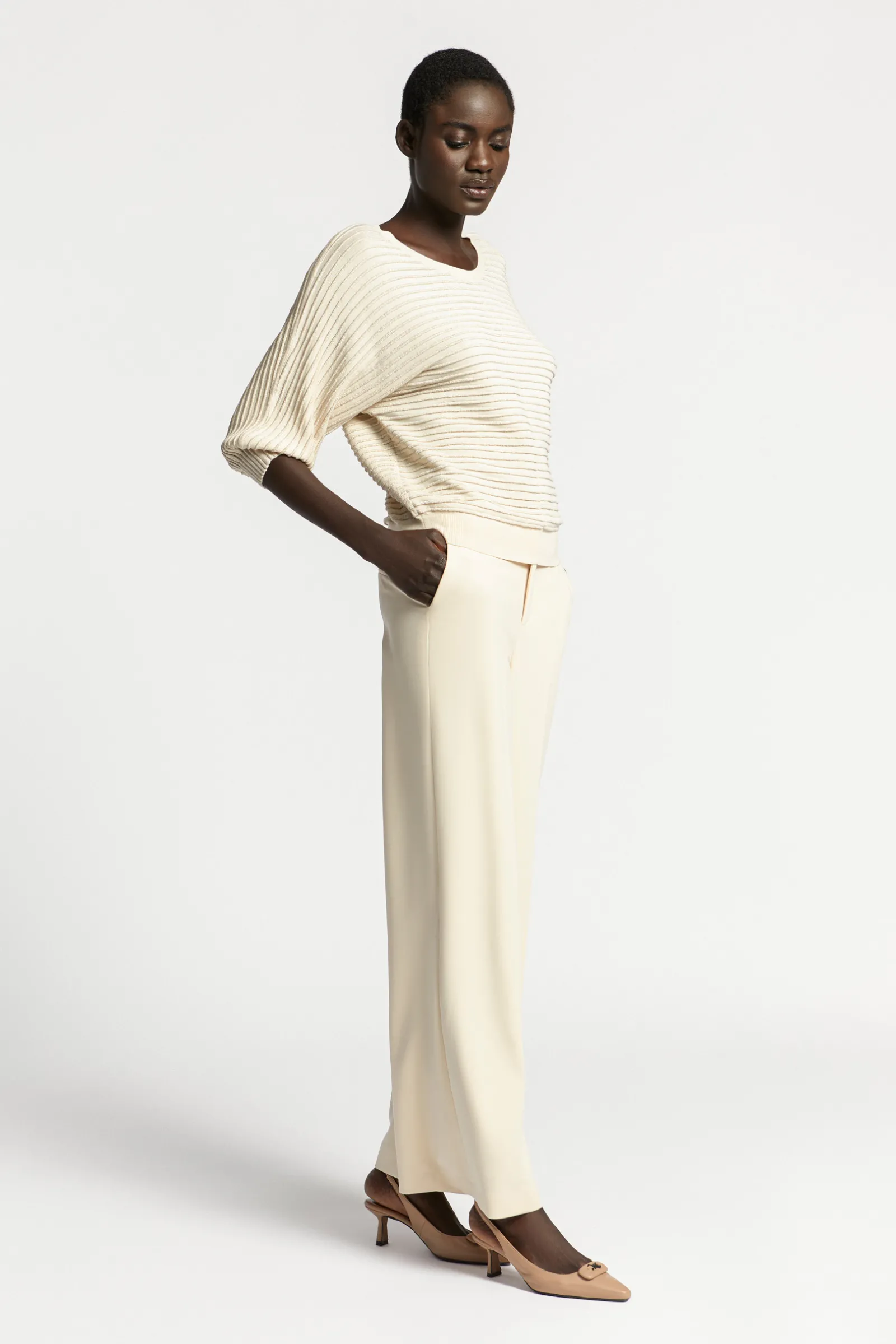 Xandres Pull en maille fantaisie agrémenté de lurex-Femme Pulls & Cardigans
