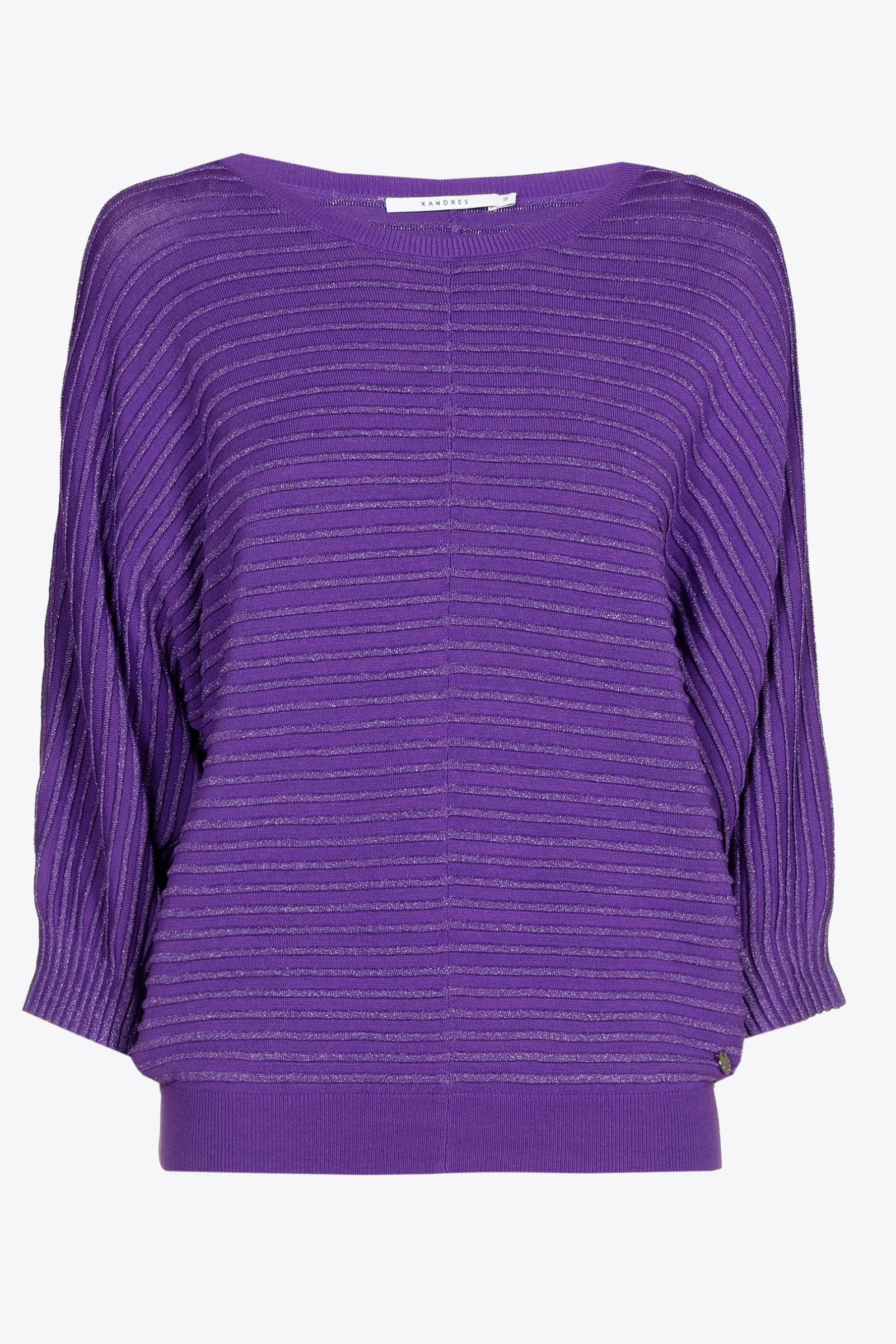 Xandres Pull en maille fantaisie agrémenté de lurex-Femme Xandres Plus|Pulls & Cardigans