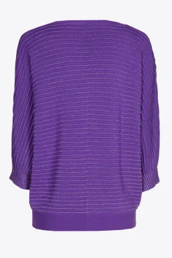 Xandres Pull en maille fantaisie agrémenté de lurex-Femme Xandres Plus|Pulls & Cardigans