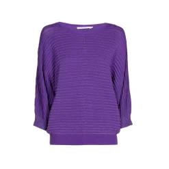 Xandres Pull en maille fantaisie agrémenté de lurex-Femme Xandres Plus|Pulls & Cardigans