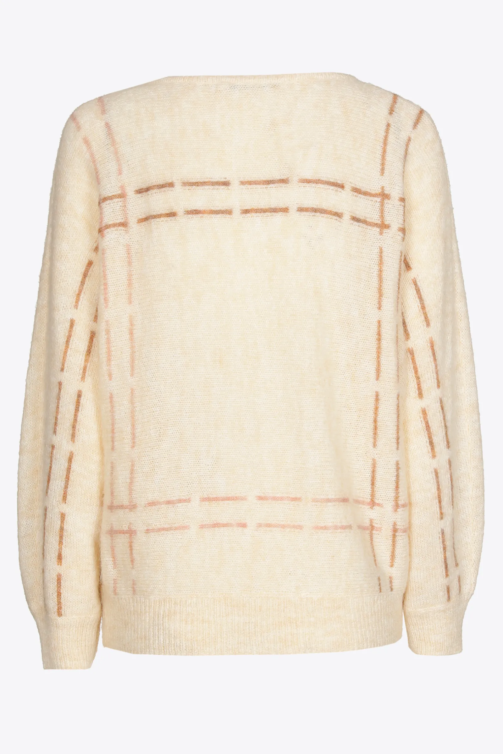 Xandres Pull en mohair avec rayures tricotées-Femme Xandres Plus|Pulls & Cardigans