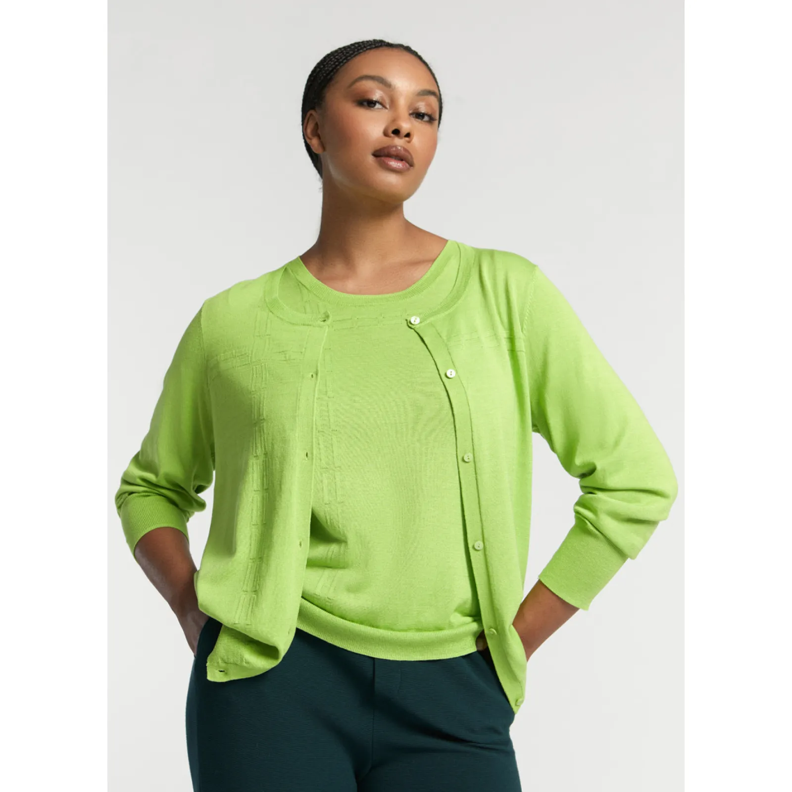 Xandres Pull en soie et en coton-Femme Xandres Plus|Pulls & Cardigans