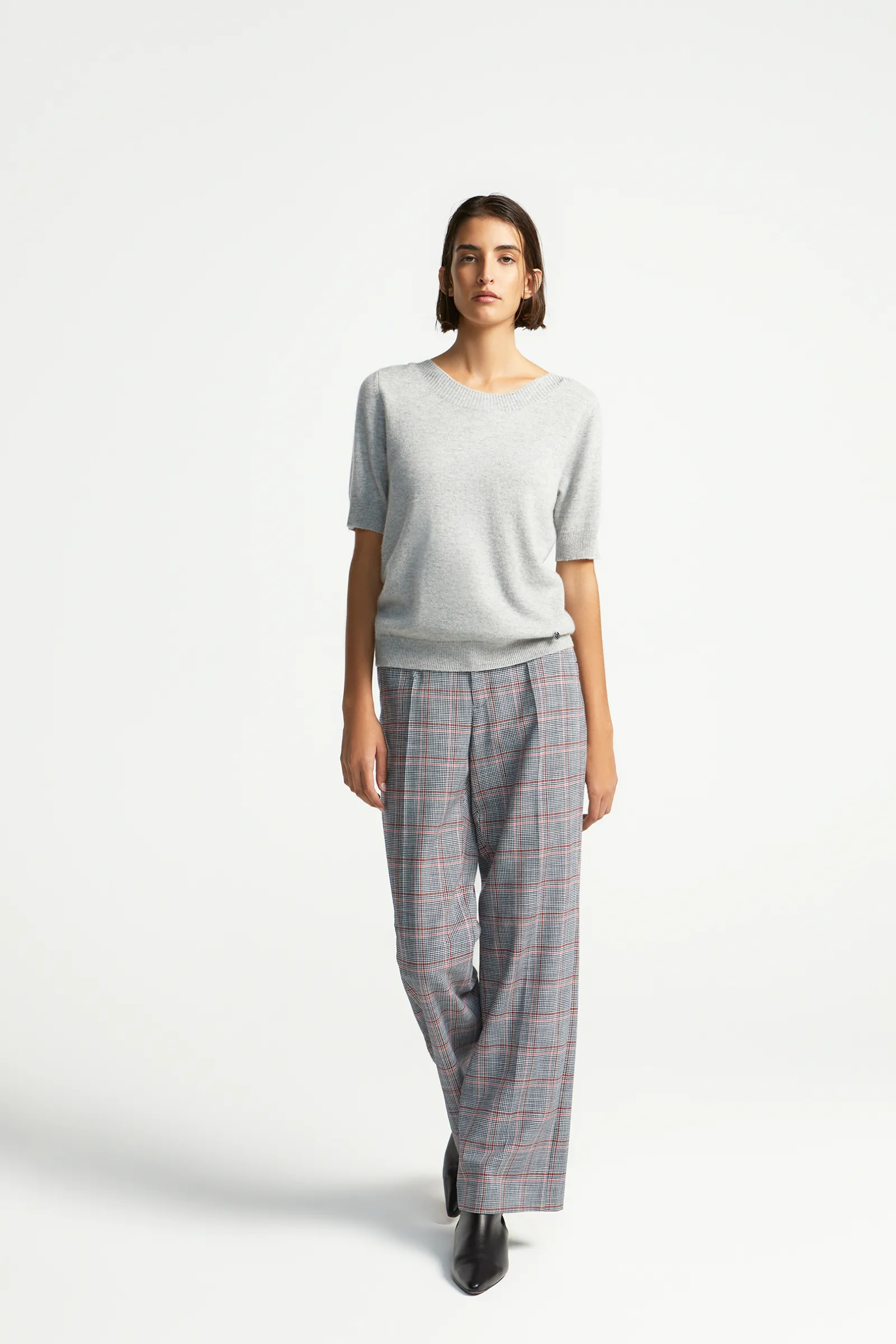 Xandres Pull à manches courtes en cachemire-Femme Pulls & Cardigans