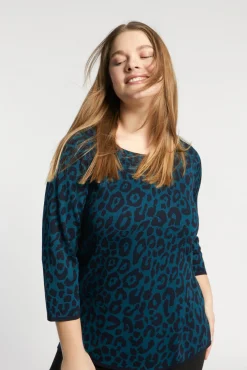 Xandres Pull à motif léopard-Femme Pulls & Cardigans
