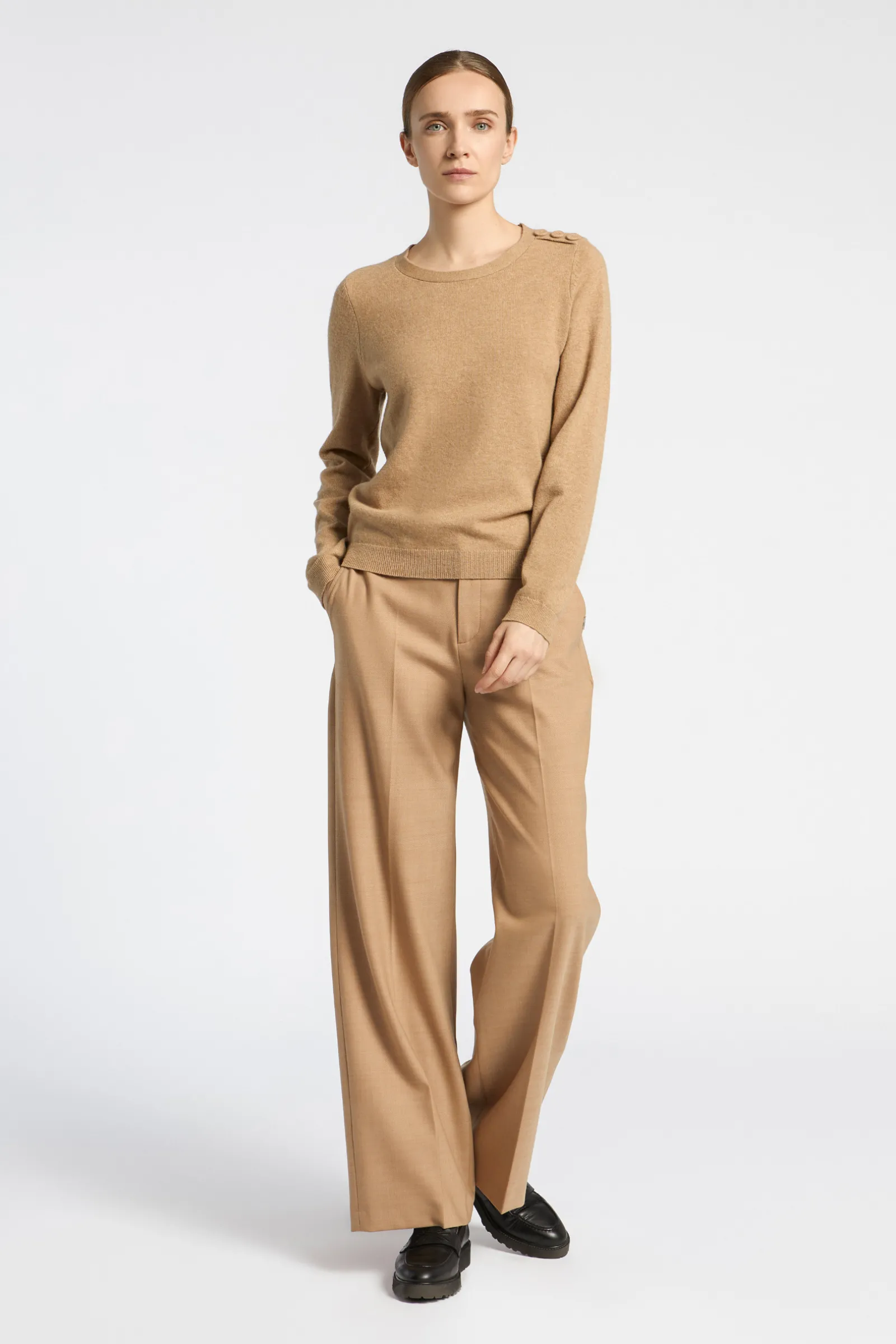 Xandres Pull à épaules boutonnées-Femme Pulls & Cardigans