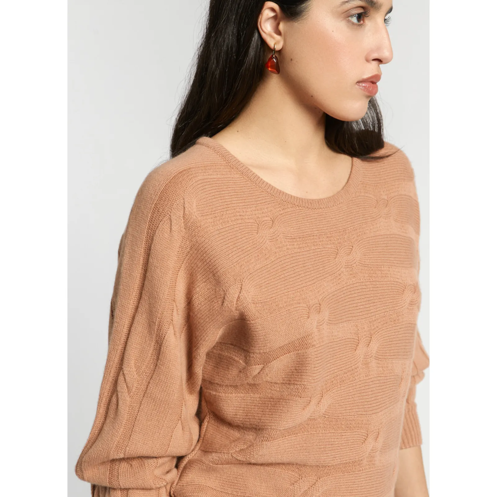Xandres Pull à torsades horizontales-Femme Xandres Plus|Pulls & Cardigans