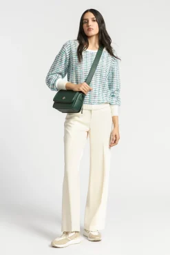 Xandres Pull tricoté à carreaux-Femme Pulls & Cardigans