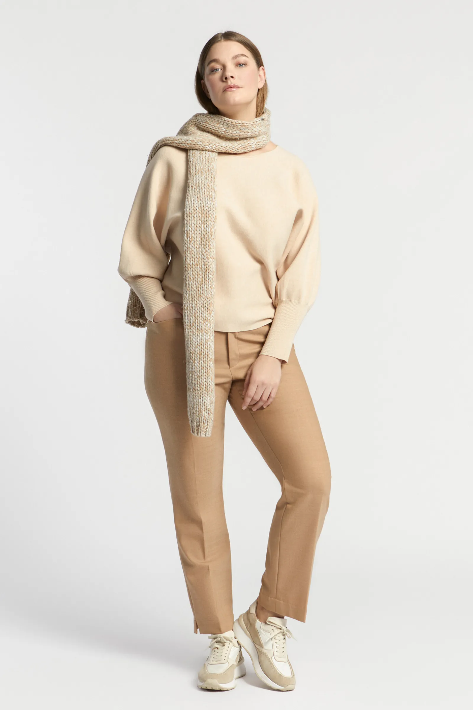 Xandres Pull volumineux à col bateau-Femme Xandres Plus|Pulls & Cardigans