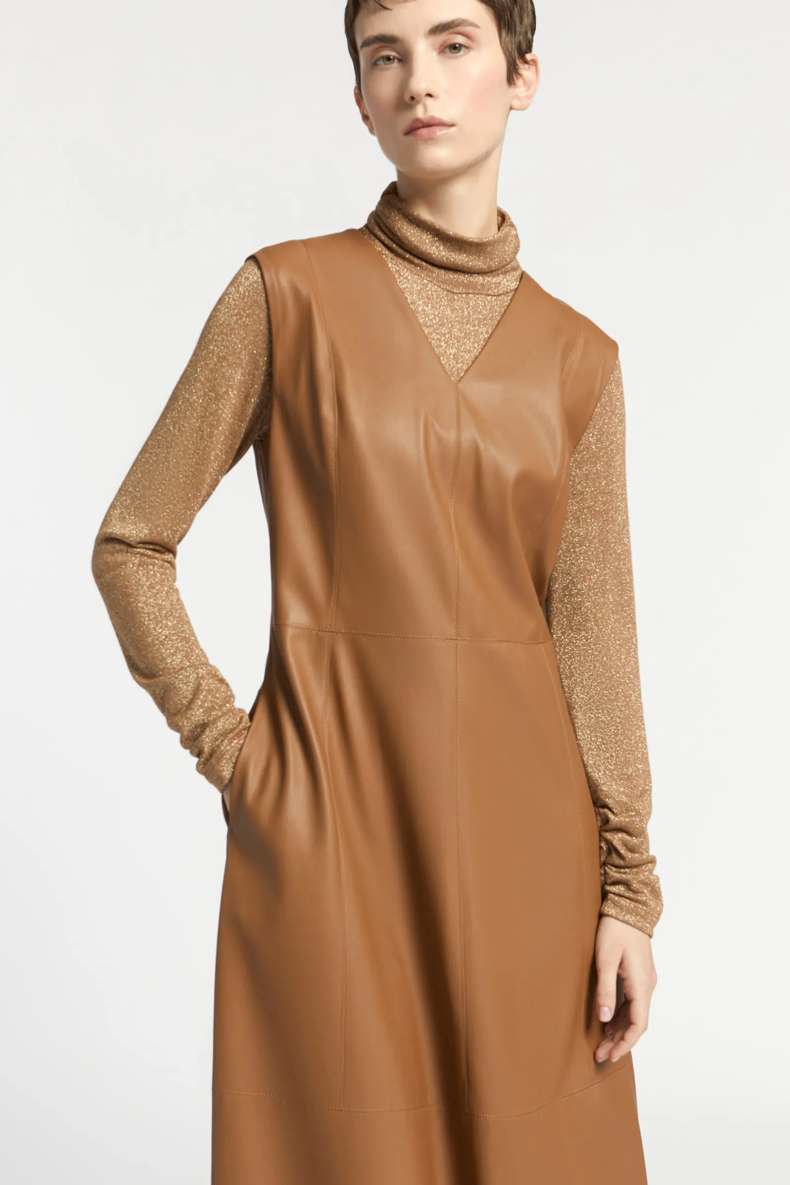 Xandres Robe en faux cuir-Femme Robes