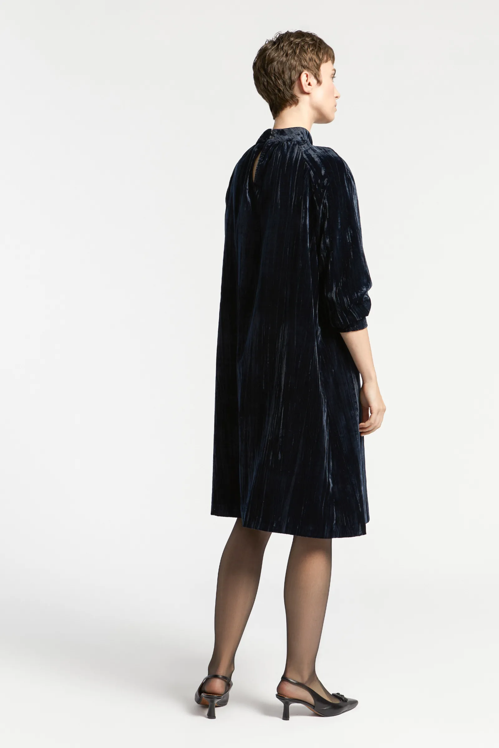 Xandres Robe en velours écrasé-Femme Robes