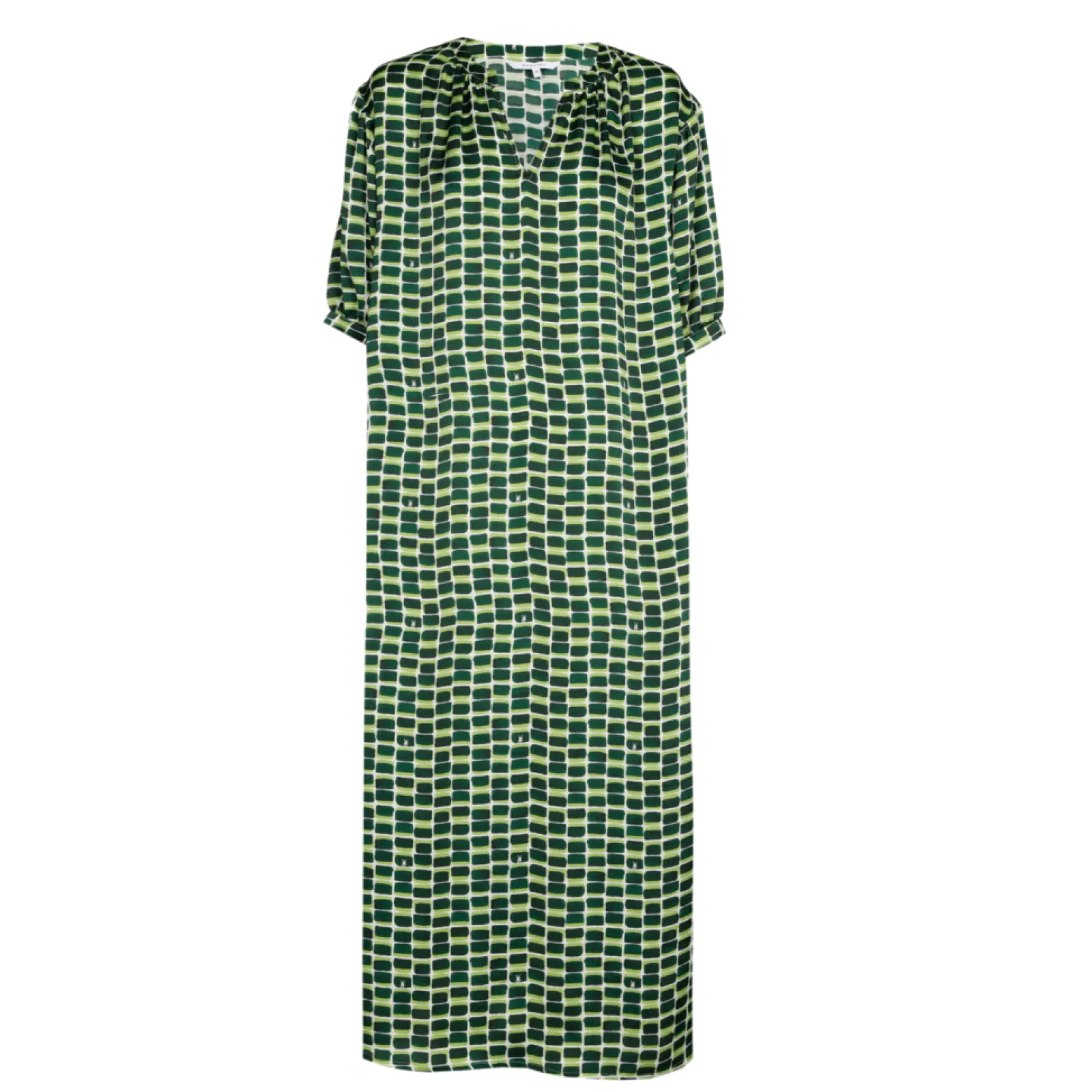 Xandres Robe longue avec imprimé logo-Femme Xandres Plus|Robes