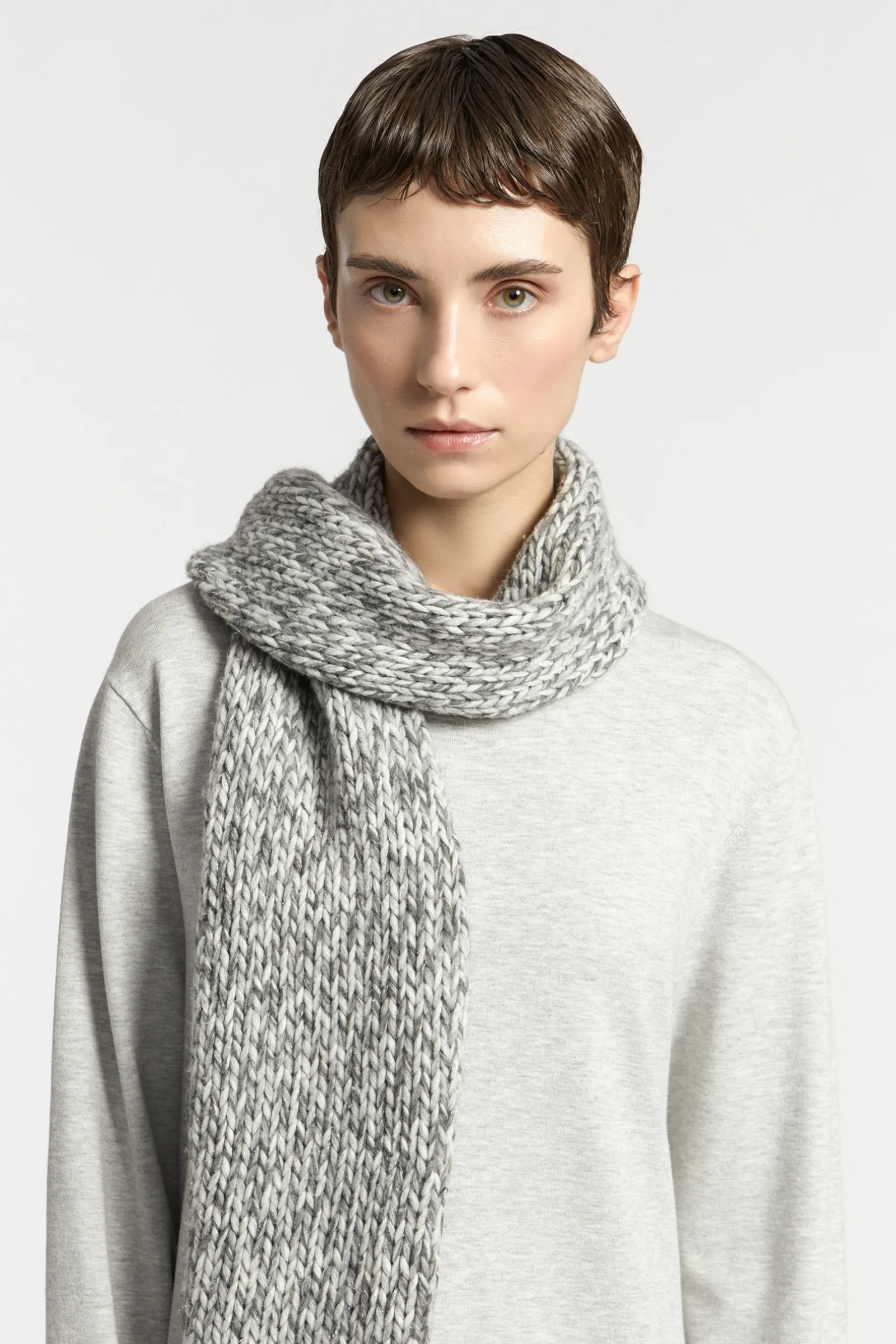Xandres Robe longue fendue en tricot-Femme Xandres Plus|Robes