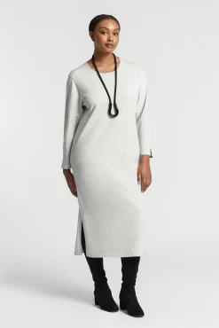 Xandres Robe longue fendue en tricot-Femme Xandres Plus|Robes