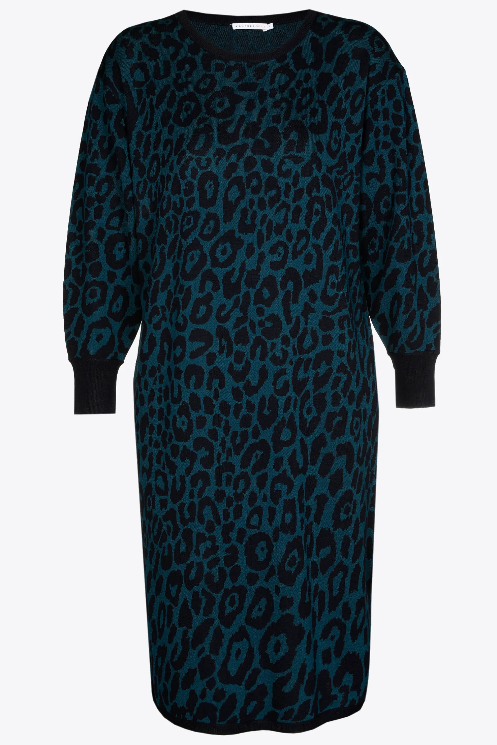 Xandres Robe longue à imprimé léopard-Femme Robes