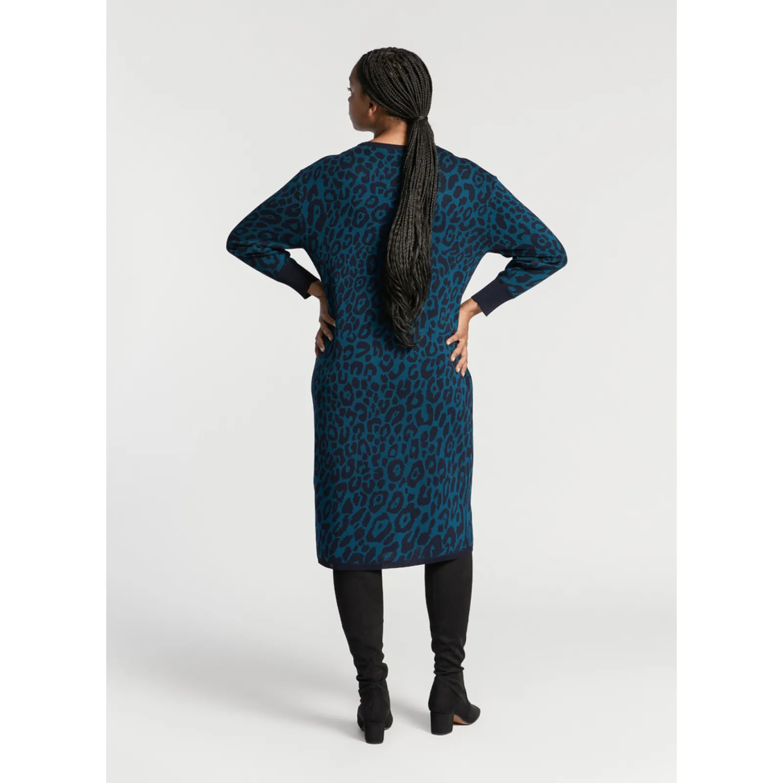 Xandres Robe longue à imprimé léopard-Femme Robes