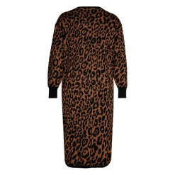 Xandres Robe longue à imprimé léopard-Femme Xandres Plus|Robes