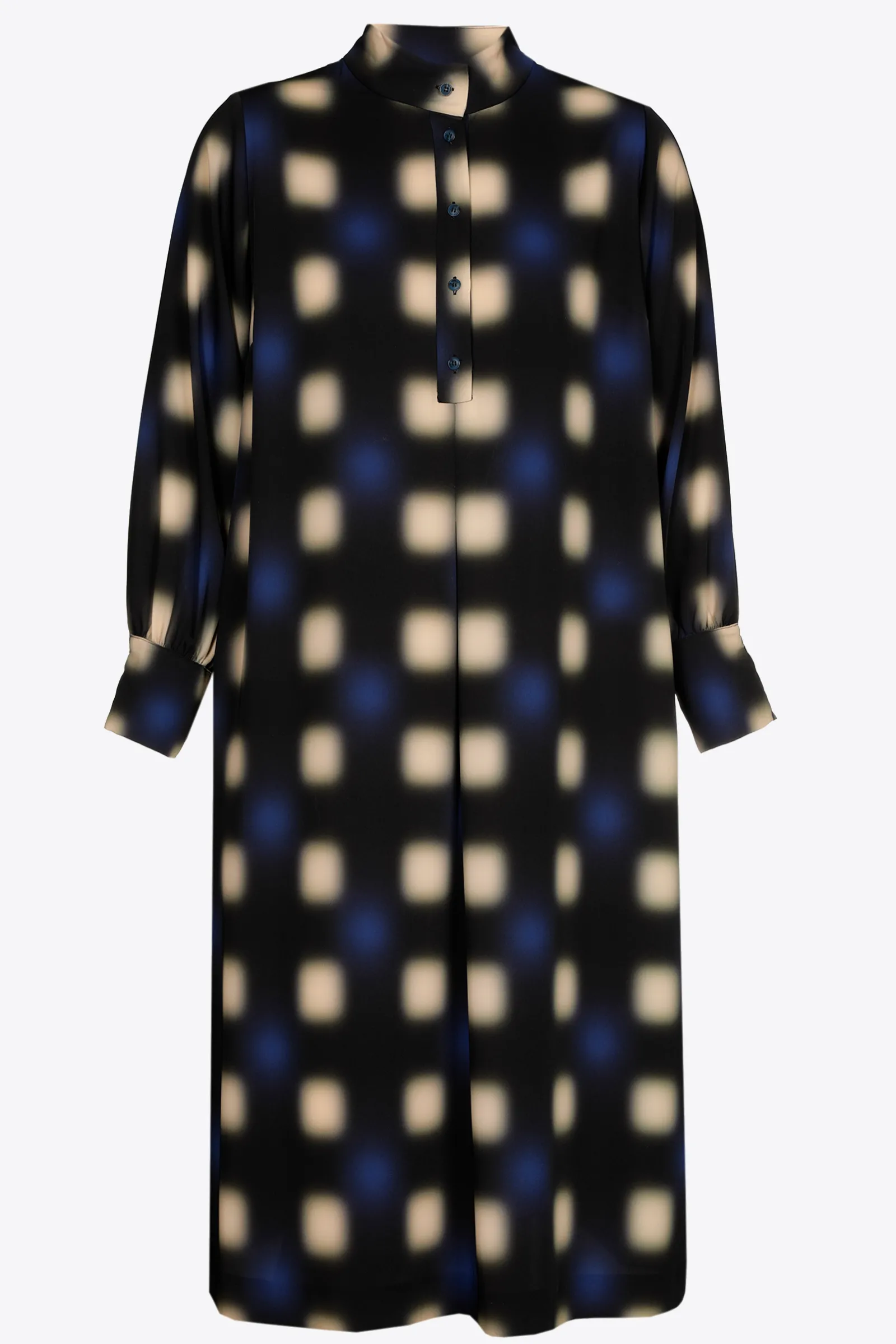 Xandres Robe longue à motif flou-Femme Xandres Plus|Robes