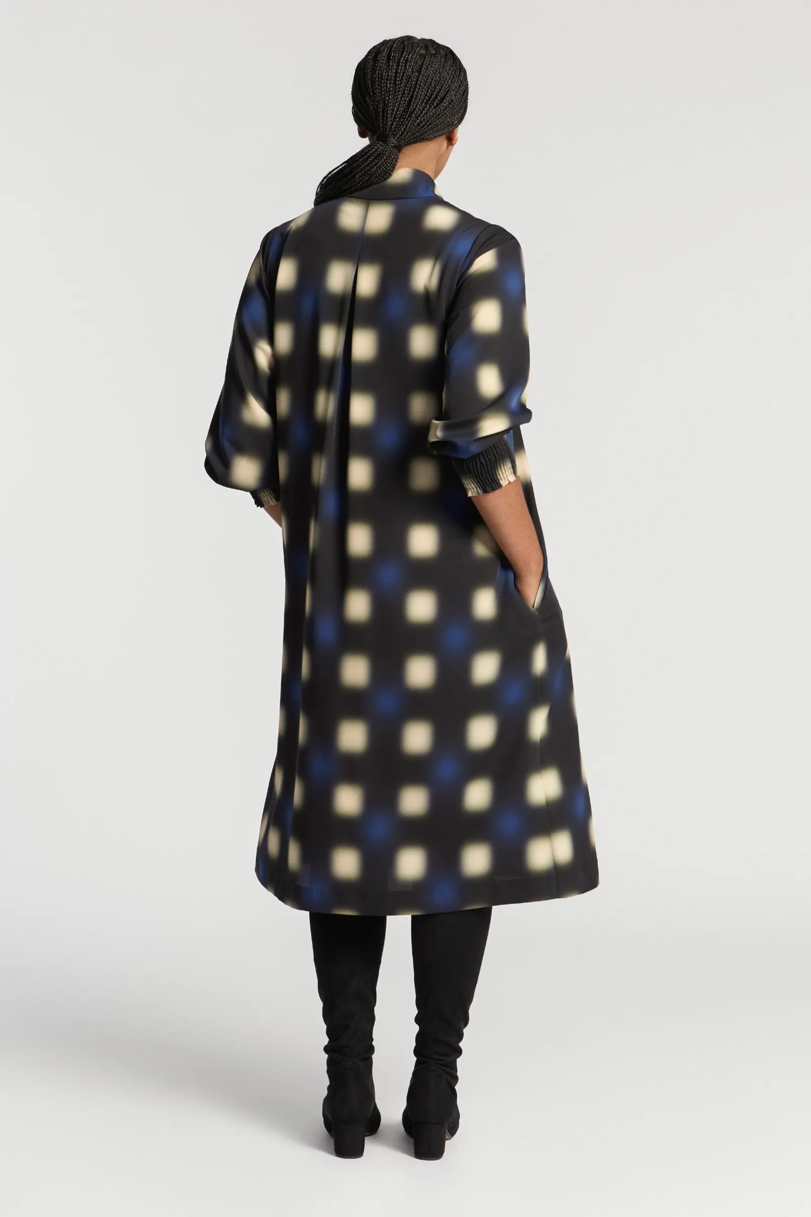 Xandres Robe longue à motif flou-Femme Xandres Plus|Robes