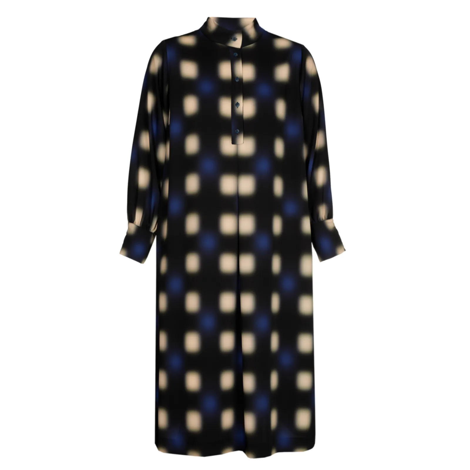 Xandres Robe longue à motif flou-Femme Xandres Plus|Robes