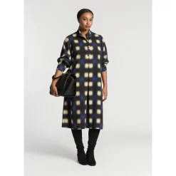 Xandres Robe longue à motif flou-Femme Xandres Plus|Robes