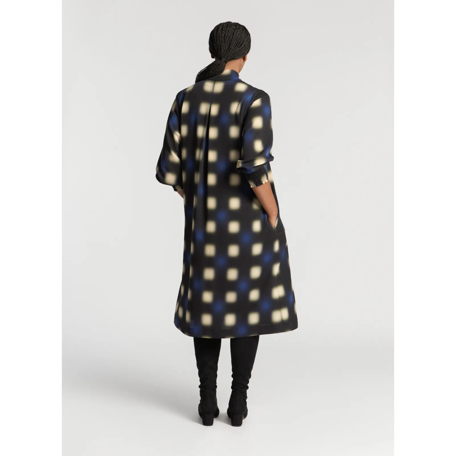 Xandres Robe longue à motif flou-Femme Xandres Plus|Robes