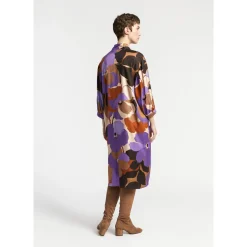 Xandres Robe mi-longue avec motif floral-Femme Xandres Plus|Robes