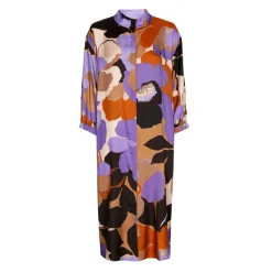 Xandres Robe mi-longue avec motif floral-Femme Xandres Plus|Robes