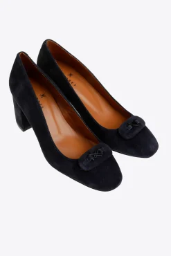 Xandres Talon bloc en cuir-Femme Chaussures|Accessoires