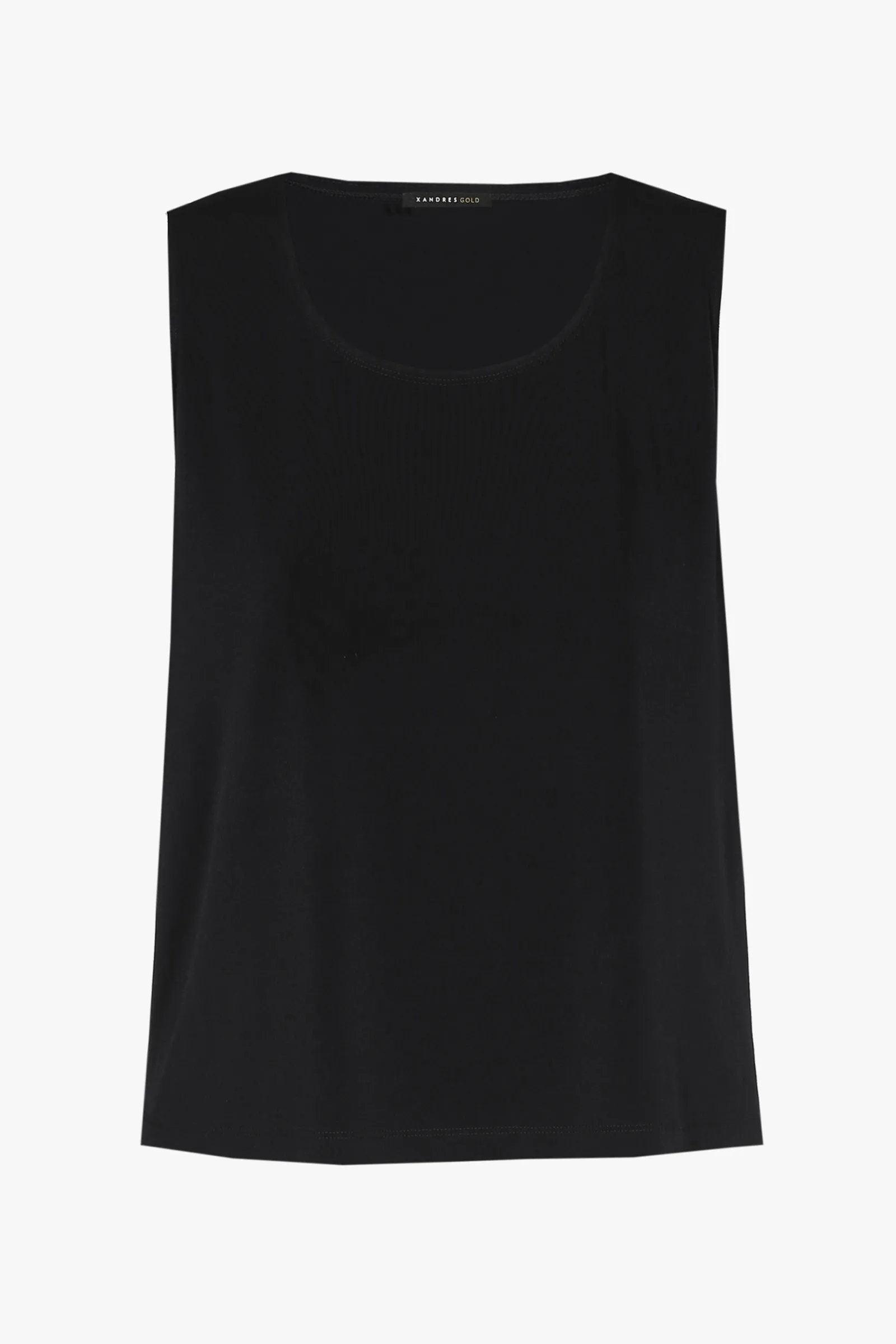 Xandres Top noir sans manches-Femme Essentials