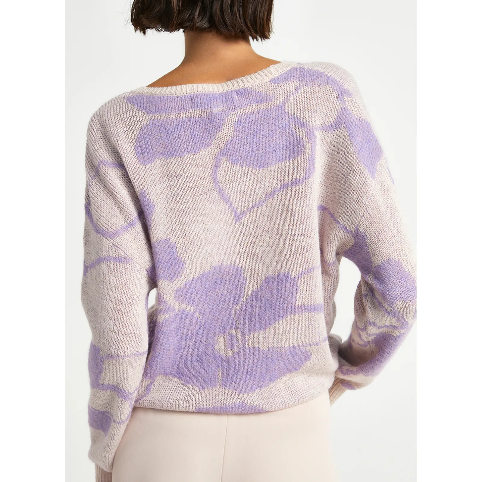 Xandres Tricot jacquard à motif floral-Femme Xandres Plus|Pulls & Cardigans
