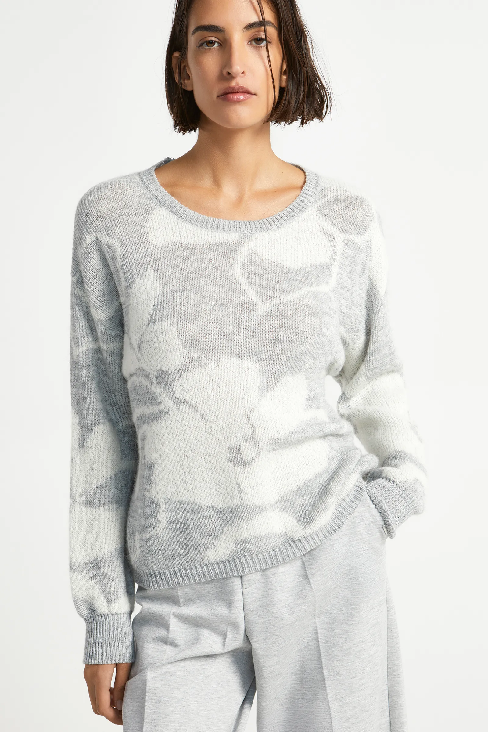 Xandres Tricot jacquard à motif floral-Femme Xandres Plus|Pulls & Cardigans