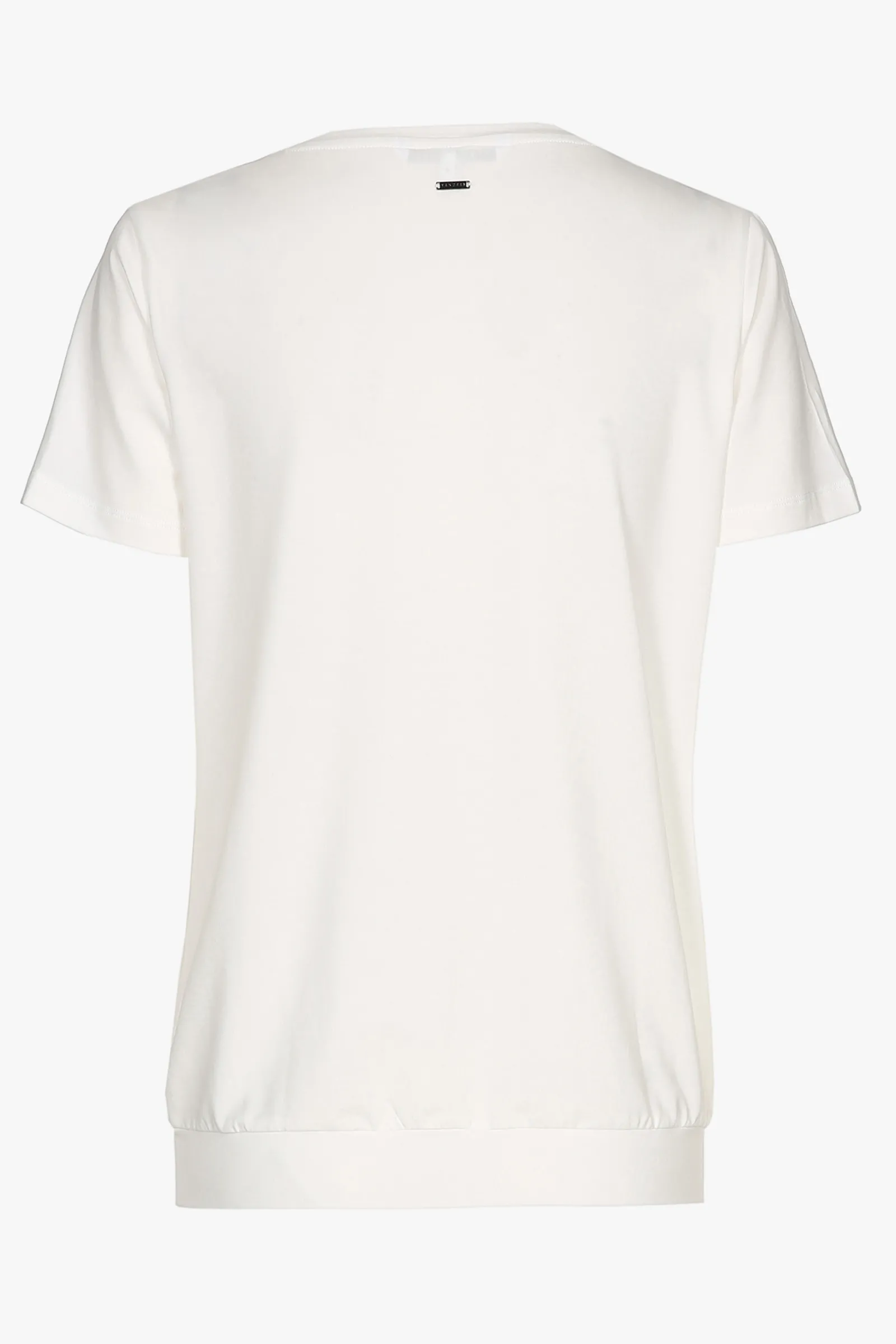 Xandres T-shir écru à col en V-Femme Xandres Plus|Essentials