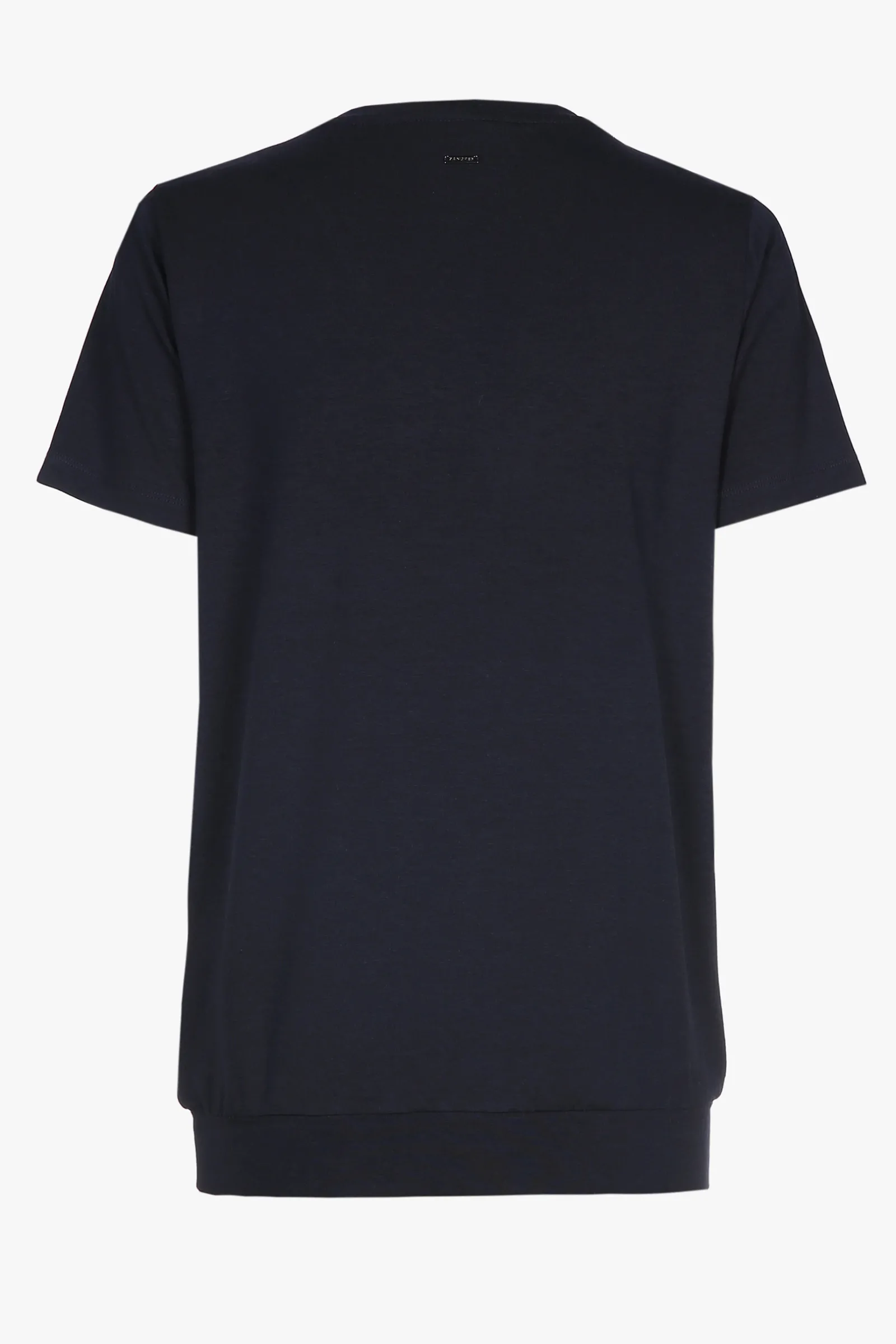 Xandres T-shirt bleu marine à col en V-Femme Xandres Plus|Essentials