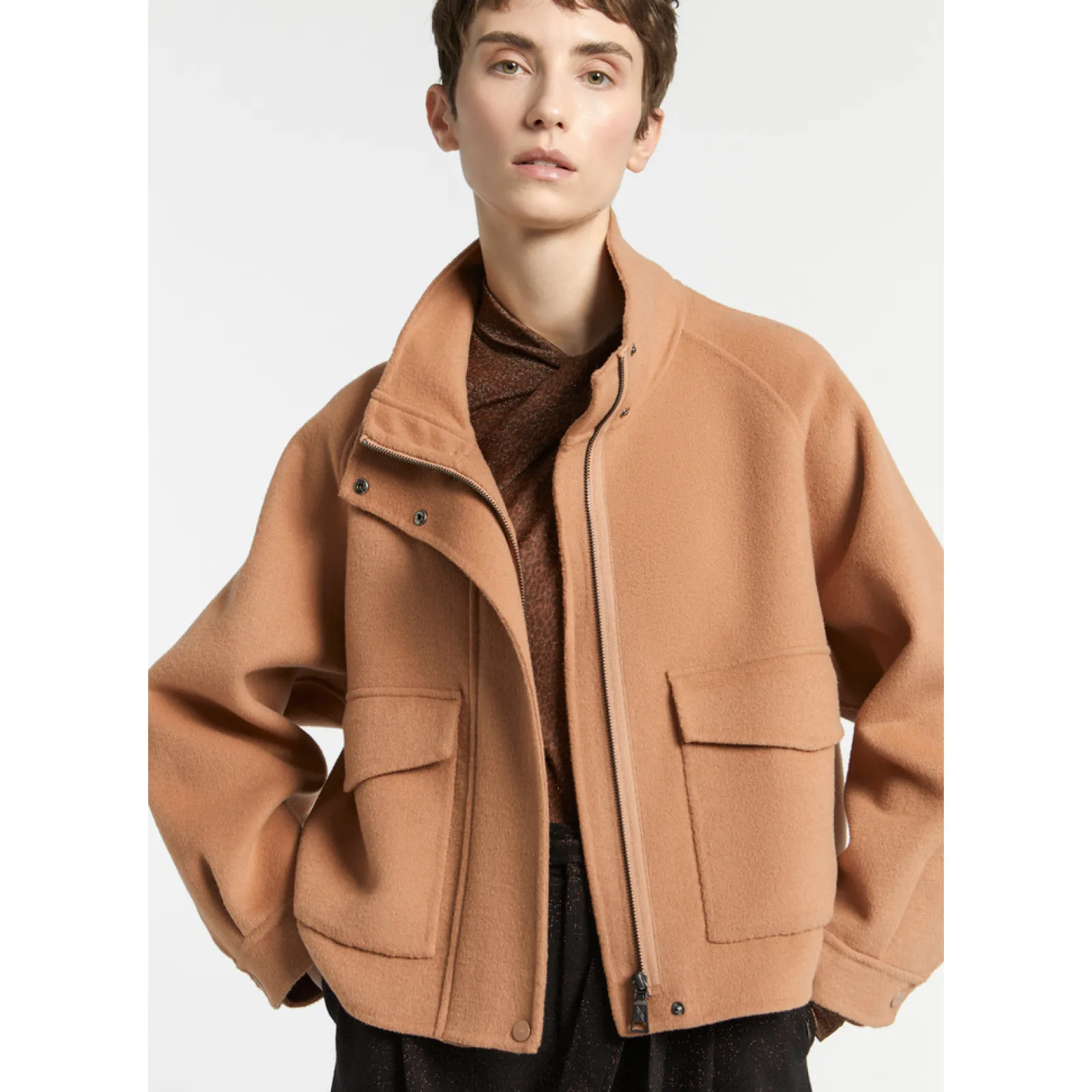 Xandres Veste courte avec col montant-Femme Manteaux & Vestes|Blazers