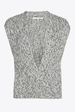 Xandres Veste sans manches en grosse maille-Femme Xandres Plus|Pulls & Cardigans