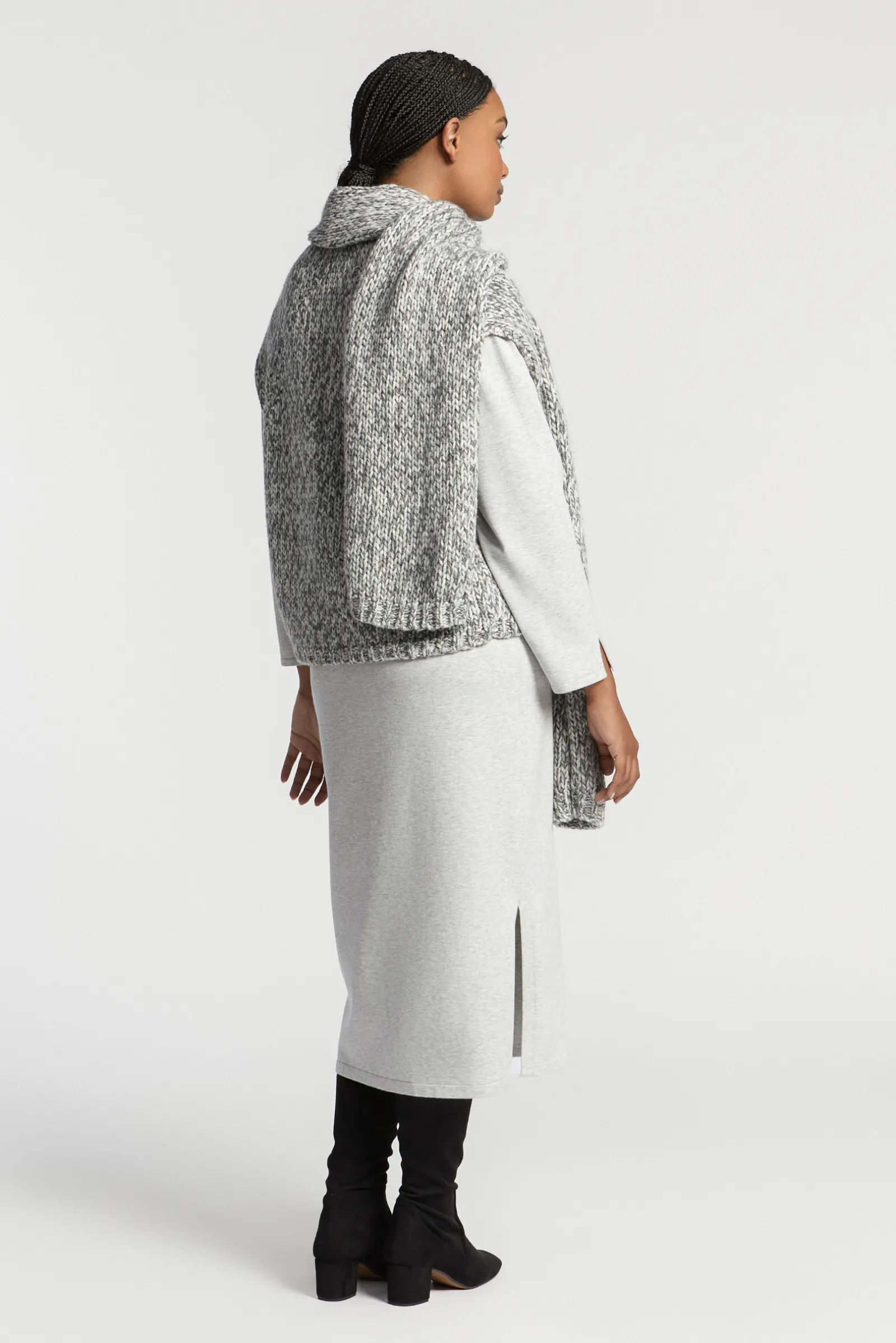 Xandres Veste sans manches en grosse maille-Femme Xandres Plus|Pulls & Cardigans