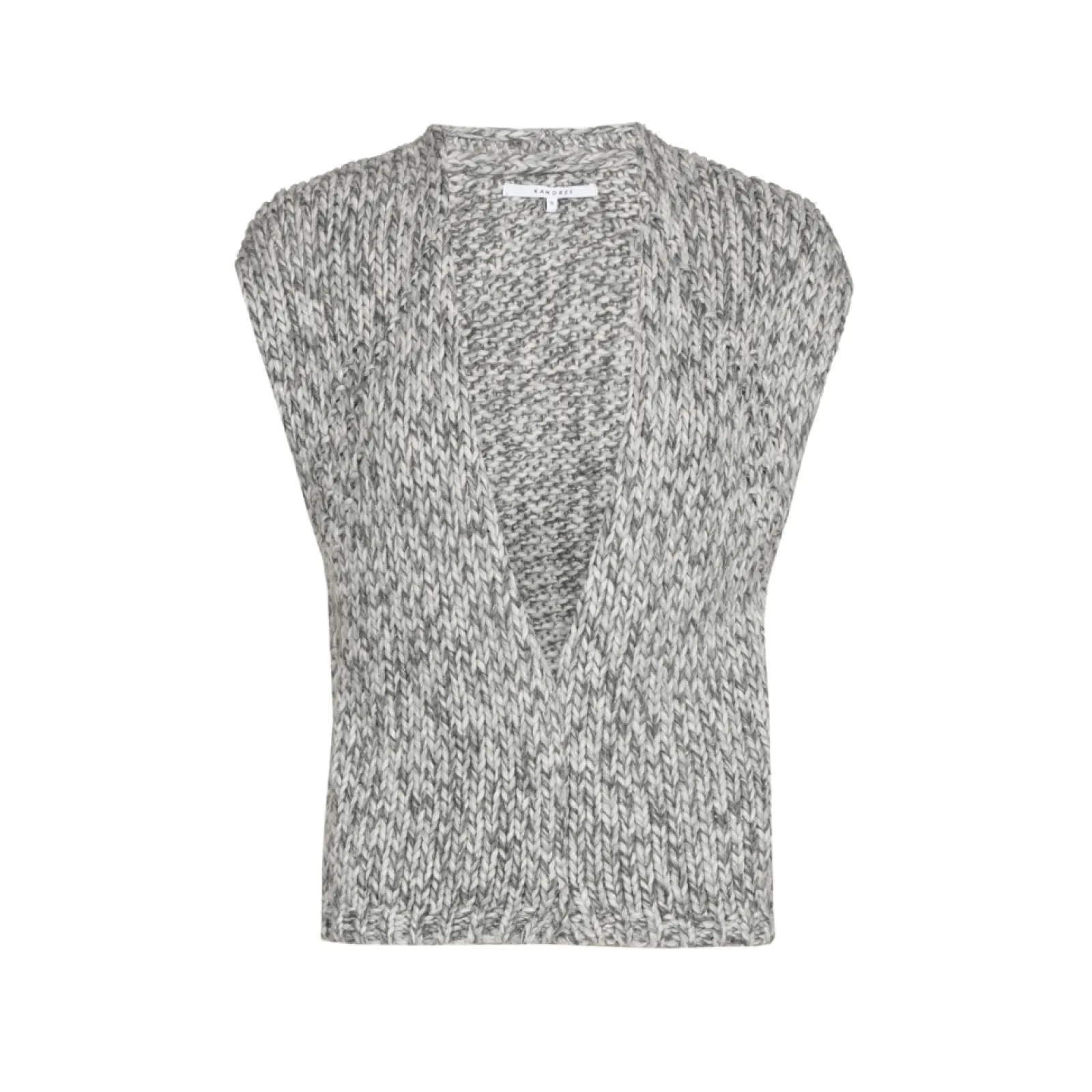 Xandres Veste sans manches en grosse maille-Femme Xandres Plus|Pulls & Cardigans