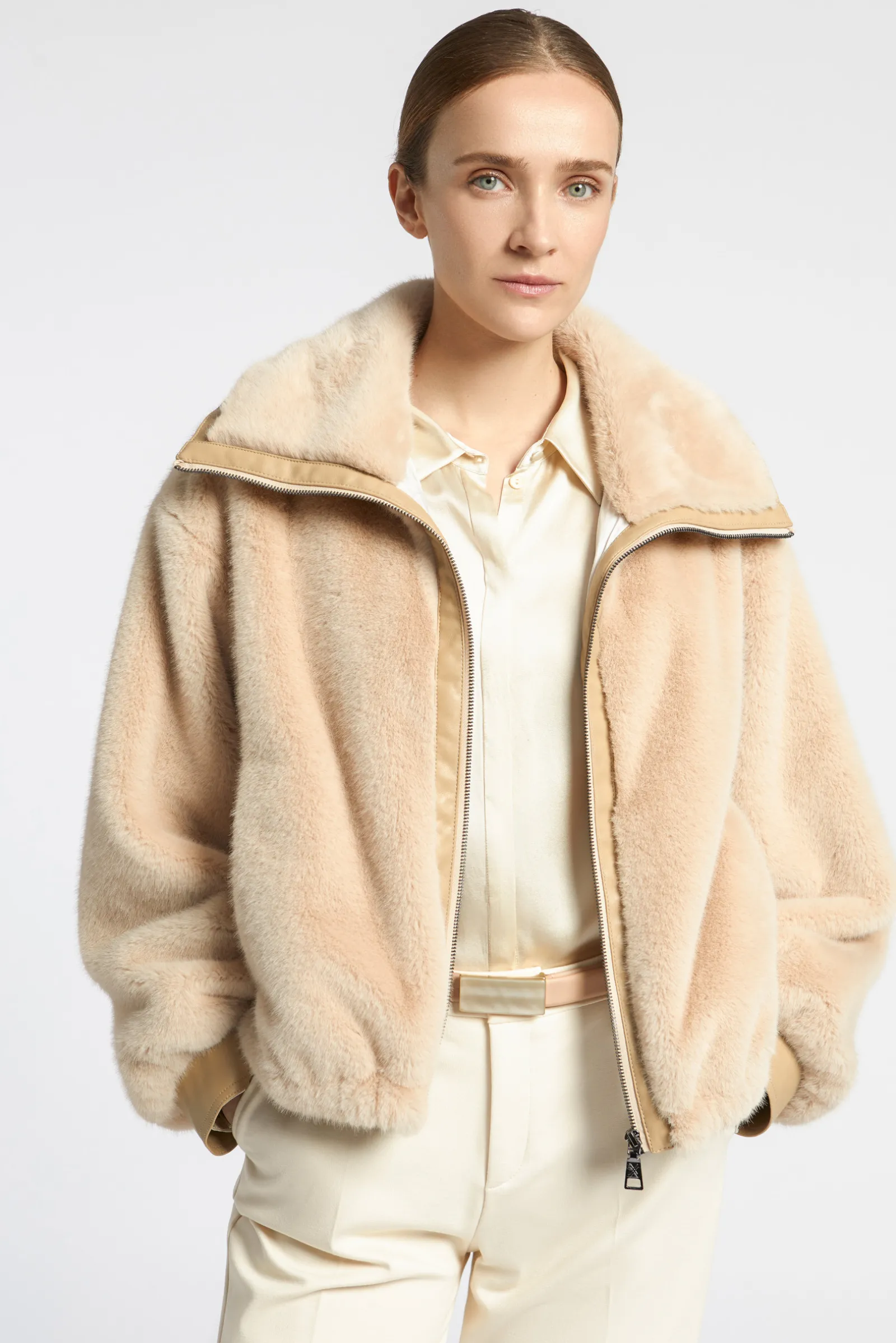 Xandres Veste teddy courte-Femme Manteaux & Vestes|Blazers