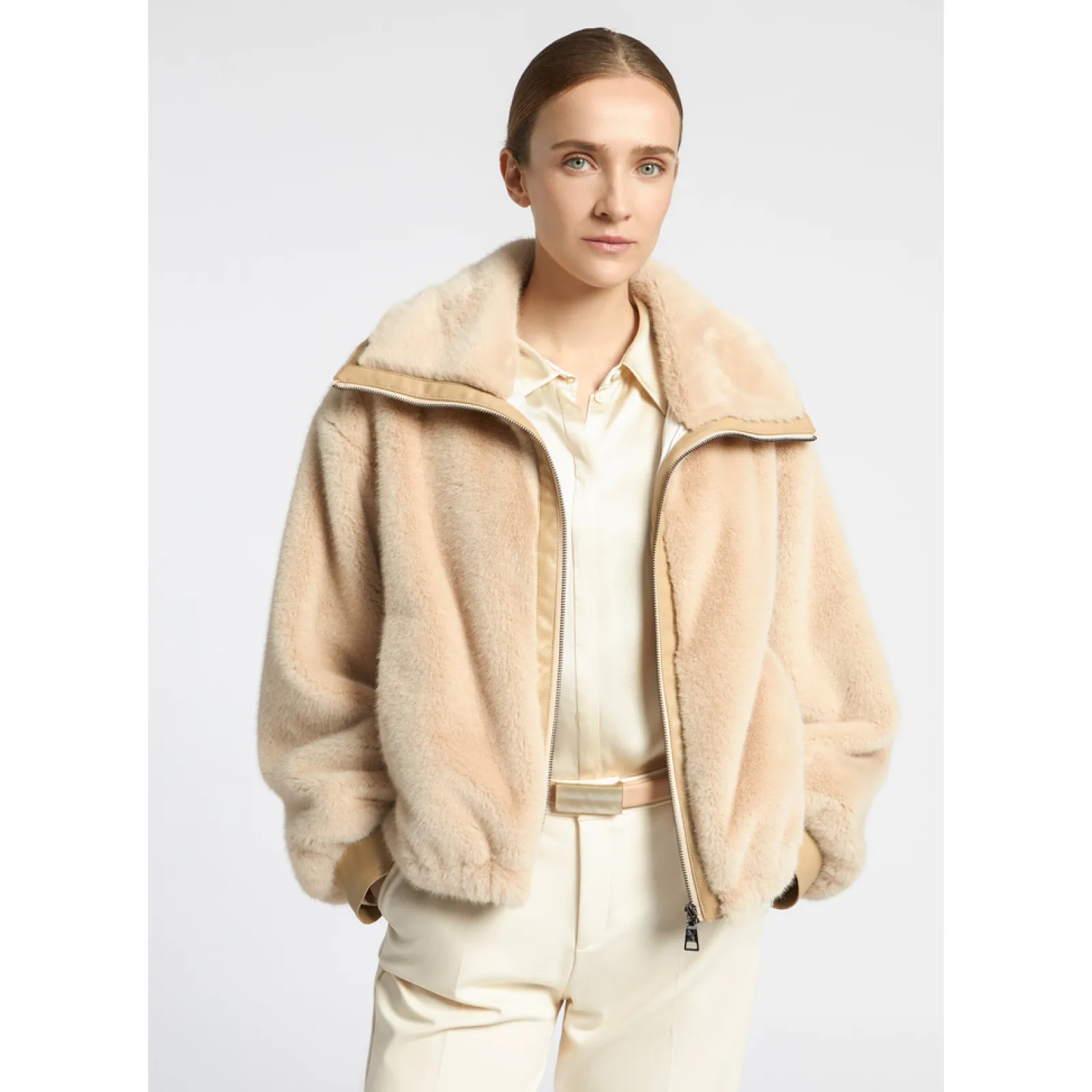 Xandres Veste teddy courte-Femme Manteaux & Vestes|Blazers