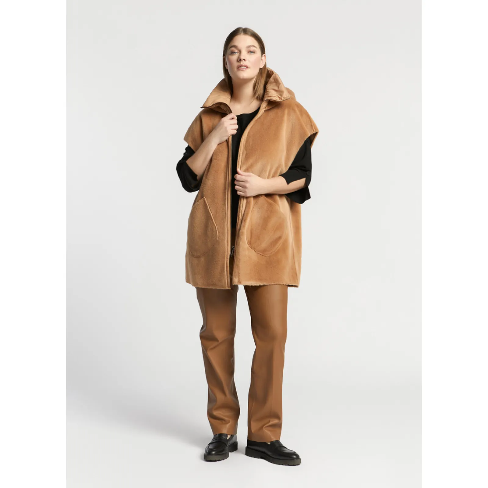 Xandres Veste teddy sans manches-Femme Xandres Plus|Manteaux & Vestes