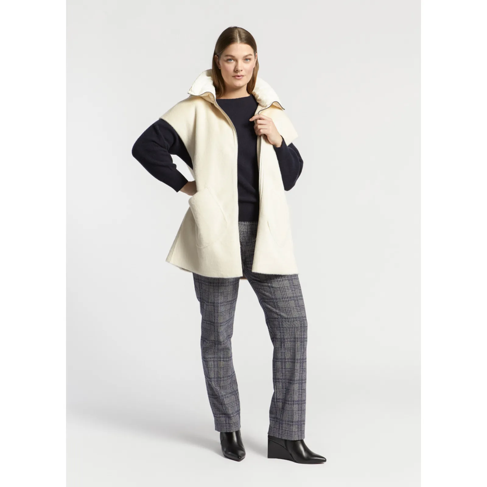 Xandres Veste teddy sans manches-Femme Xandres Plus|Manteaux & Vestes