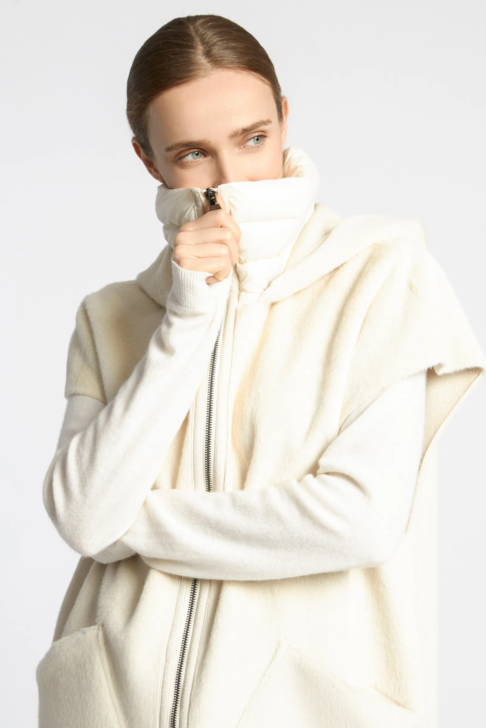 Xandres Veste teddy sans manches-Femme Xandres Plus|Manteaux & Vestes